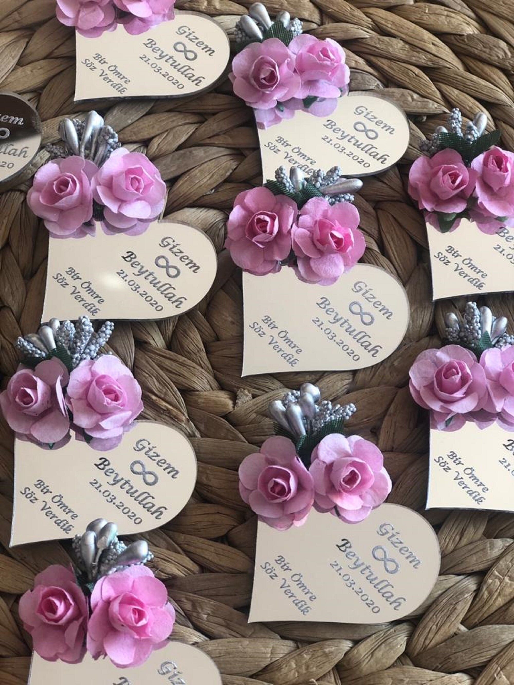 Heart Wedding Favor for Guest in Bulk Acrylic Mirror Etsy