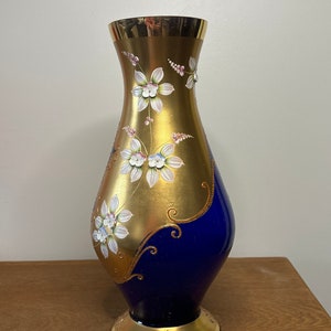 vase mid century bohemian Boho Murano Trefuochi