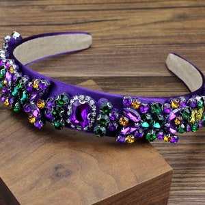 Purple Gem Headband - Etsy UK display picture 2