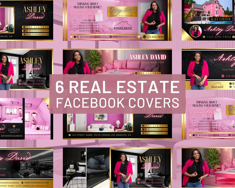 Facebook Cover Banner Real Estate, Real Estate, Social Media Banner Real Estate Marketing Banner