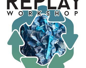 1kg Shredded Recycled Plastic - High Density Polyethylene (HDPE, #2)