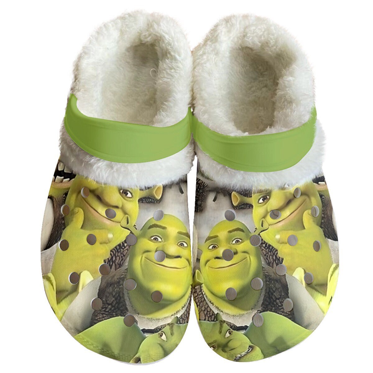 New High Imitation Shoe Charms PVC Cartoon Shrek Croc Clogs Sandals Garden  Shoe Accessories Funny Jibz for Kids Boy Party Gifts