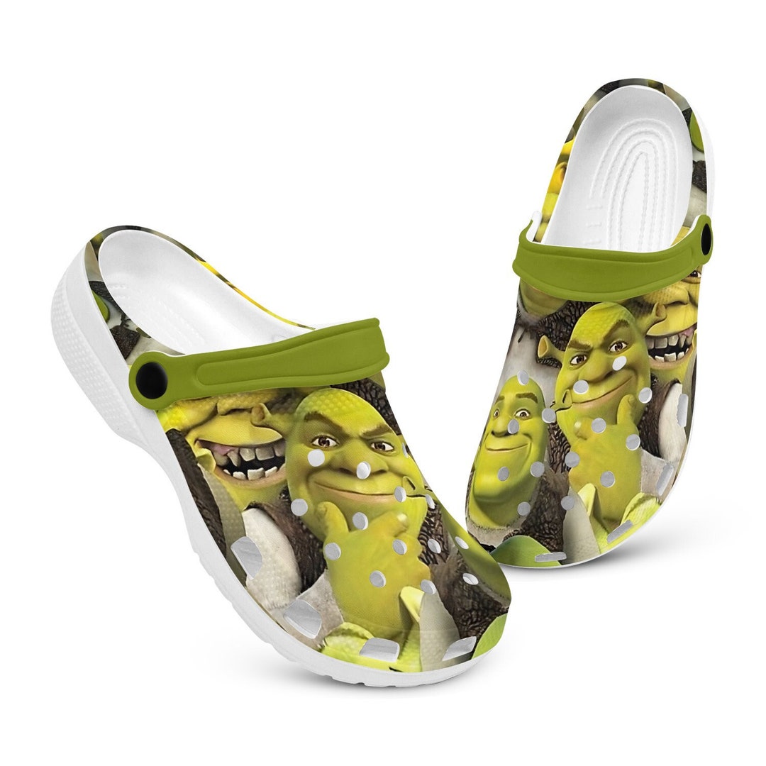  Crocs Unisex Classic Shrek Clogs, Lime Punch, 2 US Men