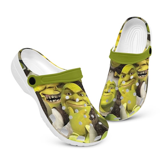 Shrek Clog Shoes Unisex, Shrek Crocs, Movie Crocs, Cartoon C