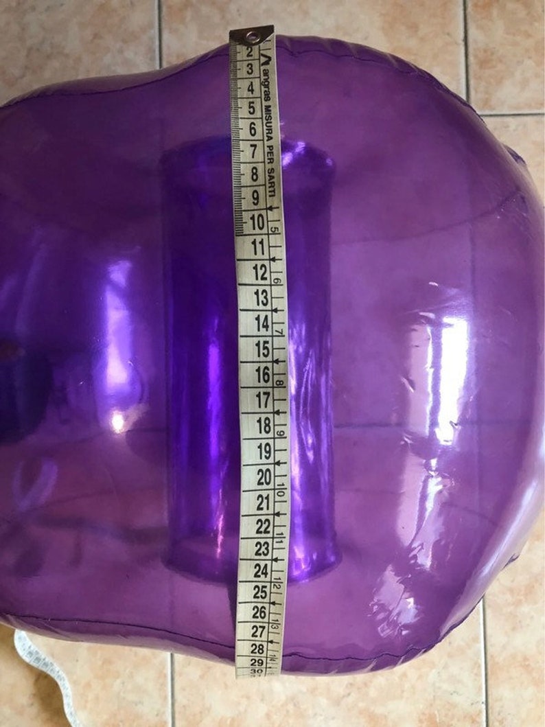 Rare Inflatable Rare Vintage/original 1960s, Purple Flower-shaped Inflatable PVC Stool ...