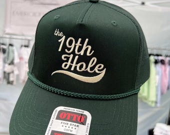 The 19th Hole Hat embroidered golf hat