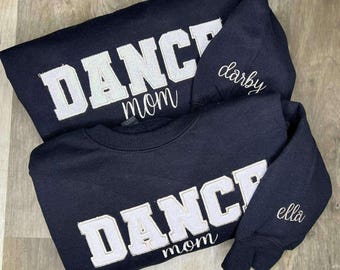 Dance Mom Applique Sweatshirt, Glitter HTV, personalized crewneck pullover