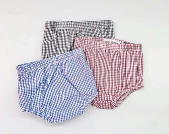 Bloomers gingham, windowpane, plain, lace eyelet, cotton bottoms