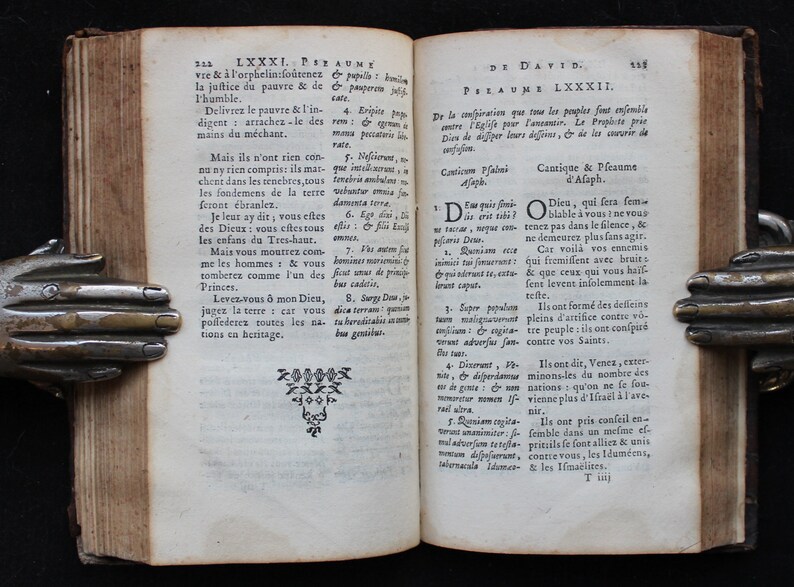 1675 ZELDZAAM het Boek der Psalmen Antieke Bijbel Oude Testament Koning