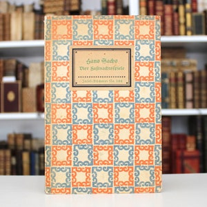 1930s Hans Sachs German Book: Decorated Covers, Insel Verlag