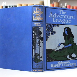 Vintage 1900 &quot;The Adventure League&quot; Book: Illustrated Color Plates