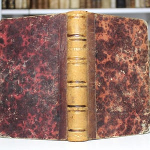 1862 Waterloo by Adolphe Thiers - Napoleon - French Historical Literature on the Napoleonic Wars - Leather Bound
