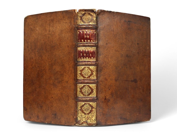 1698 Louis of Granada Sermons: Catholic Antiquarian Book, Original Leather Binding