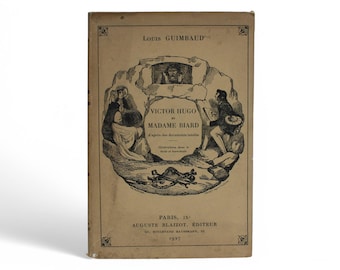 Livro de Victor Hugo e Madame Biard de 1927 - Primeira Edição Ilustrada