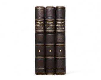 1864 Abbé Duquesne Catholic Meditations – Antique French Religious Book Set