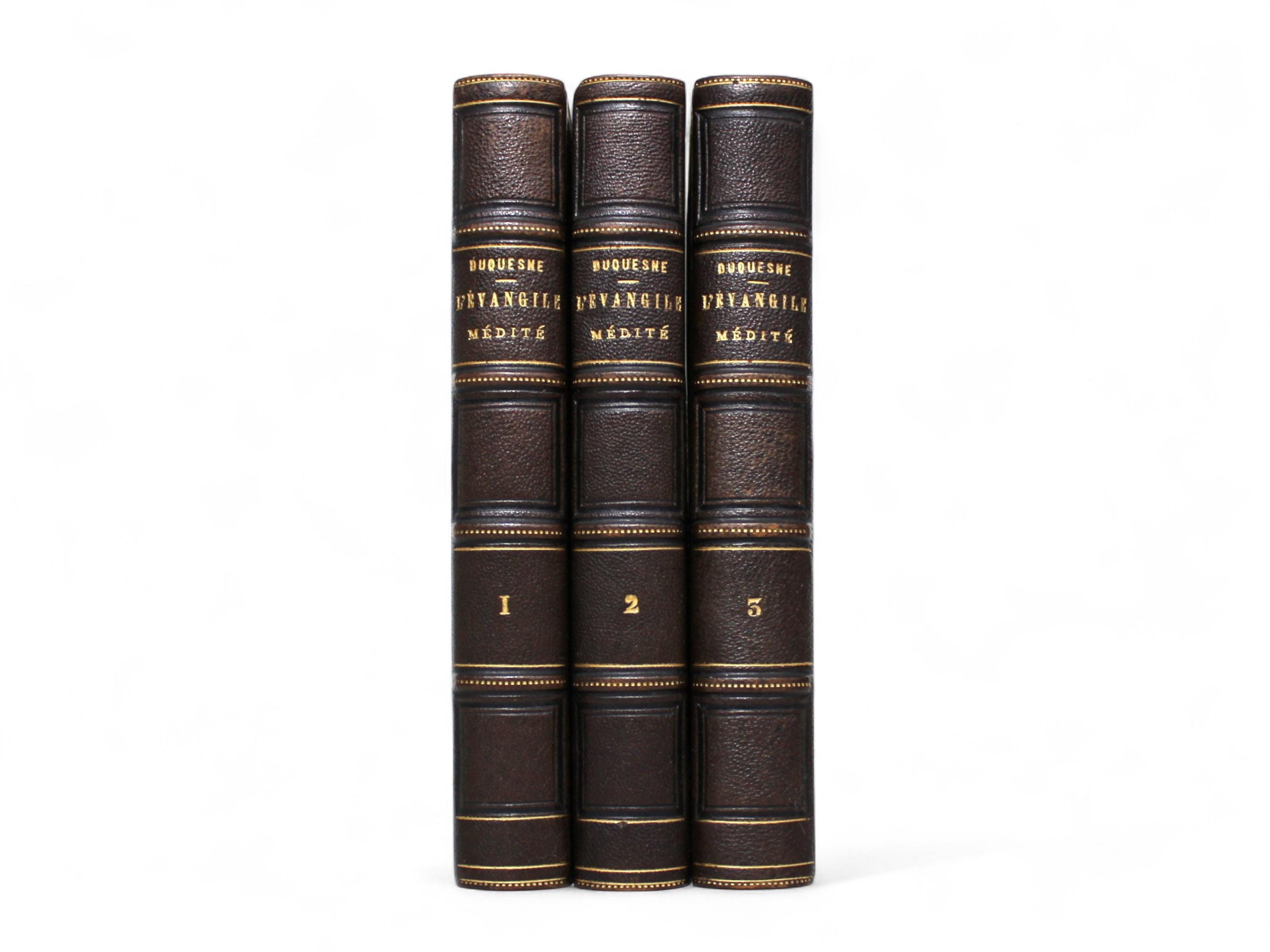 ❤１７０年前❤【フランス・高級アンティーク洋書】４冊セット⭐️革製⭐️希少 ❤170年前❤【フランス・高級アンティーク洋書】4冊セット