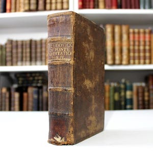 1733 Jesuit Book: Meditations on Christ&#39;s Passion - Leather Bound Latin Edition