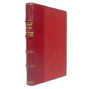 1932 RARE Anthology of French Medieval Literature Prose & Poetry Edited by Gaston Paris Middle Ages Hachette Leather Binding
