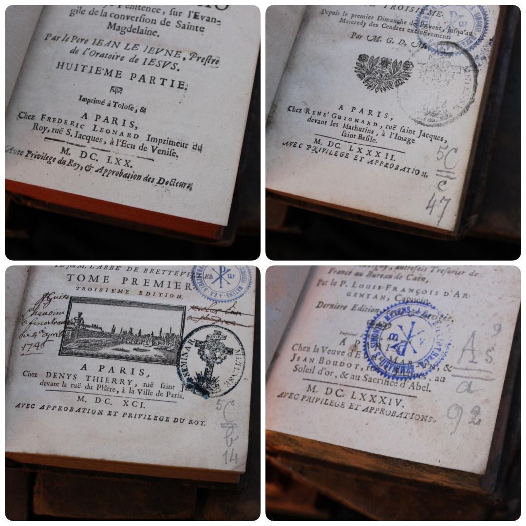 17世紀フランスの古書：装飾革装丁 - Etsy 日本