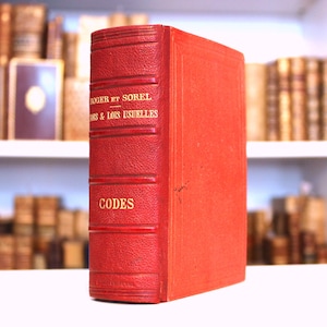 1896 Antikes französisches Rechtsbuch: Ledergebundene Rechtsordnungen, Paris