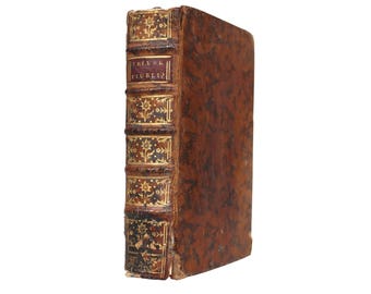 Tratado sobre a Oração Pública de 1734: Devocional Católico Francês, Raro Livro de Couro Antiquário
