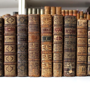Antique French Leather Bound Book: Early 1700s Christian Text, Paris