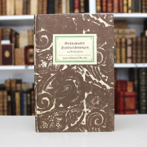 1950s Matthias GRÜNEWALD, German Renaissance Painter (1470 – 1528) Religious Art Vintage German Book With 24 Illustrations Insel Verlag
