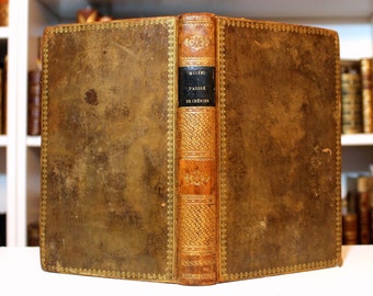 1819 RARE The Complete Works of André CHENIER French Poetry Romanticism French Revolution 7 Pages with Musical Leather Binding 1800s