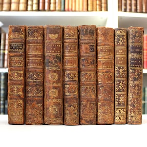 Rare French Antique Law Books From the 1700s – Decorative