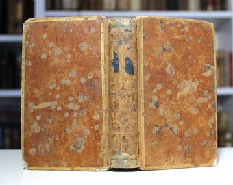 1785 RARE Roman Comique, de Scarron French Literature Classics Antiquarian Book Leather Binding 1700s