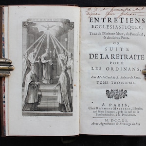 1711 Catholic Clergy Formation Manual: Rare Paris Edition, Tonsure & Minor Orders