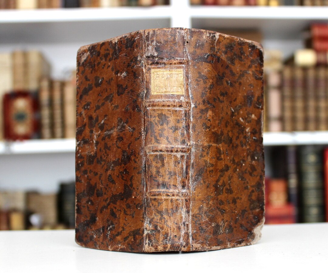 1785 RARE Antique Accounting Book Ledger le Livres Des Comptesfaits by