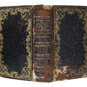 DIE BIBEL マルティン・ルター訳　古書 1781年製アンティークドイツ語新約聖書 – ルター訳 – 銅版画9枚 – 金箔