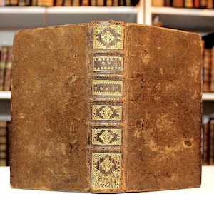 Livre de la prêtrise jésuite de 1705 : Méditations reliées en cuir en français