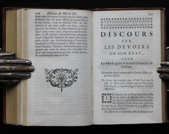 Rare 1744 Christian Theology Book: Simon de la Vierge, Lent Moral Reflections