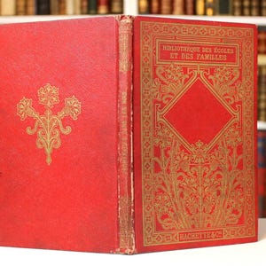 1911 French Children&#39;s Book: Illustrated Decorative Binding, Paris