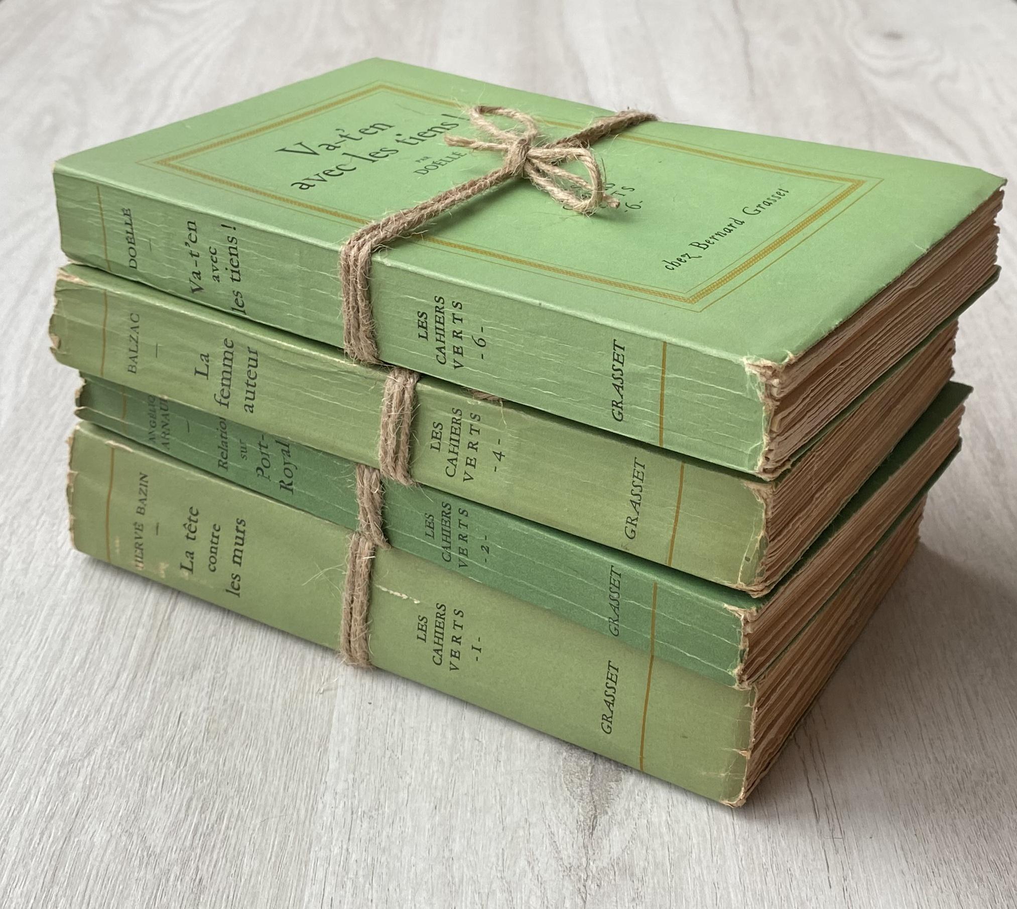 フランス文学セット: アルファ紙書籍、Les Cahiers Verts - 1949-1951