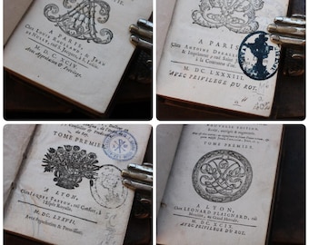 17世紀フランスの古書：装飾革装丁 - Etsy 日本