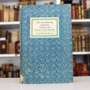 1942 Louise LABE / Rainer Maria RILKE „Die Vierundwanzig Sonette der Louïze Labé” Vintage niemiecka książka renesansowa poezja zdobiona okładkami