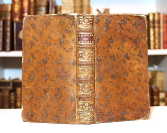 1760 French Leather Bound Book, Adelaïde de Witsbury, 18th Century Novel