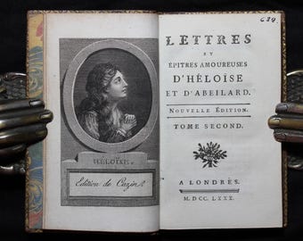 1780 The Letters of Abelard & Heloise - Medieval Epistolary Literature - 12th-Century Europe