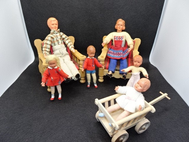 ヴィンテージ　ドール　ドイツ製　 caco doll ドールハウス Caco doll family - Etsy 日本