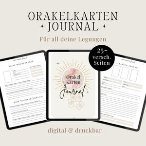 Dziennik kart Oracle (niemiecki) | Dziennik odczytu kart, Wzory układów kart Oracle, Talia kart PDF do druku, Dziennik Lenormand