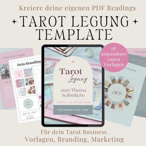 Plantilla de lectura de tarot Plantilla de Canva Plantilla de negocio de lectura de tarot Kit de marca Plantilla de marca Plantilla de entrenador espiritual Tarot Instagram