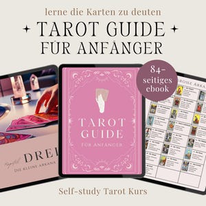 Tarot Guide for Beginners PDF • Card meanings explained easily • Learn to read cards, interpret instructions, manual, German symbols, cheat sheet