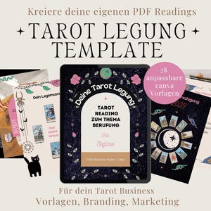 Modelo de leitura de tarô Modelo Canva Modelo de negócios de leitura de tarô Kit de marca Modelo de marca Instagram Modelo de coach espiritual Ebook