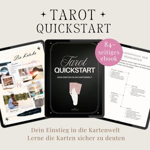 Szybki przewodnik po Tarocie | Przewodnik dla początkujących Znaczenia kart Nauka Tarota Instrukcje Ściągawka Praktyczny przewodnik Czytanie kart po niemiecku