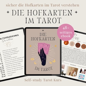 Die Hofkarten im Tarot lernen für Anfänger + Fortgeschrittene im Kartenlegen, Tarot Bedeutung Kurs Symbole Tarot Spickzettel Anleitung