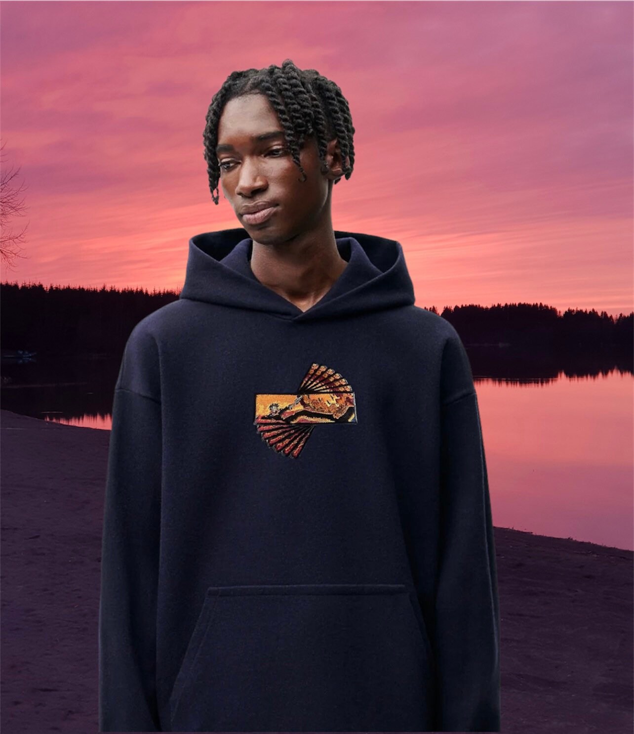 Premium Embroidery Box Logo Streetwear Hoodie Sweatshirt - Etsy