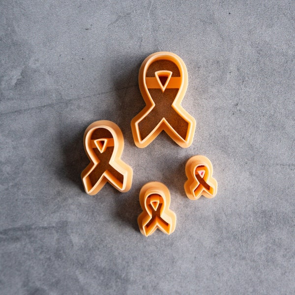 Ribbon Clay Cutter - Cancer Awareness